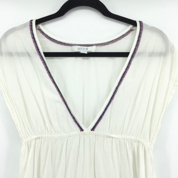 Aerie Cute Tunic. Embroidered boho/shirk. Adorable. Size Medium. - Picture 3 of 8